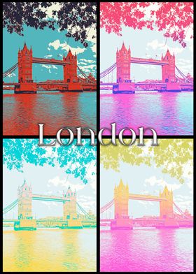 London Bridge Pop Art