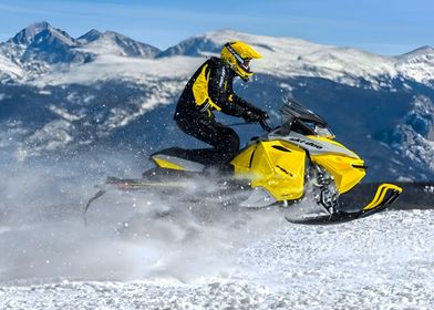 Ski-Doo Snowmobile Action