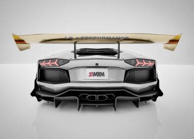 Lamborghini Aventador -  Rear View