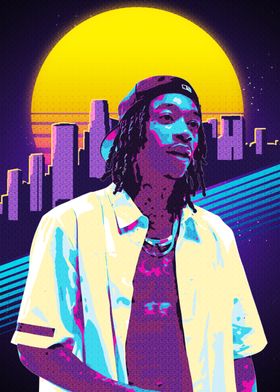 Wiz Khalifa Retro Art