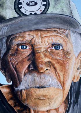 Painting of an old man