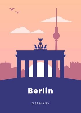 Berlin Skyline Illustration