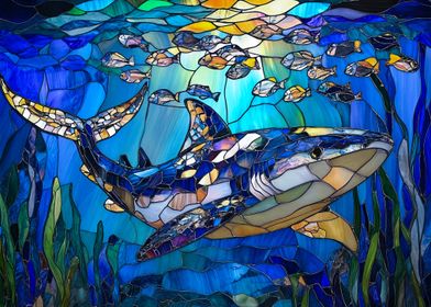 Stained Glass Shark