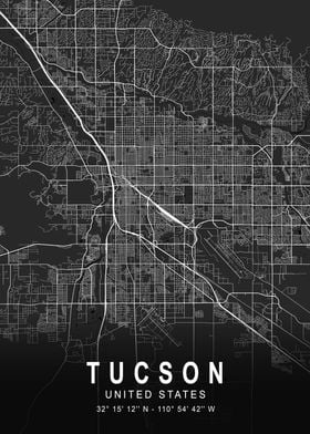 Tucson Dark City Map