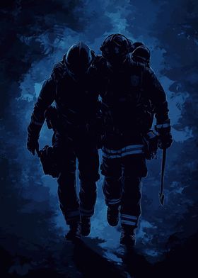 Firefighter Silhouettes