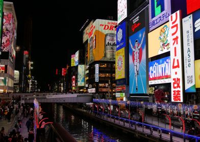 Neon Lights of Osaka