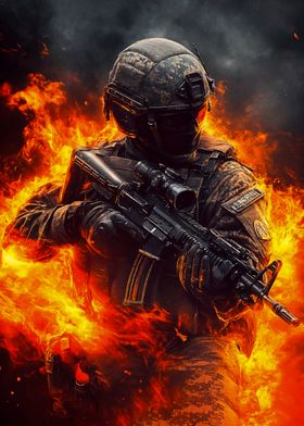 Soldier in Flames