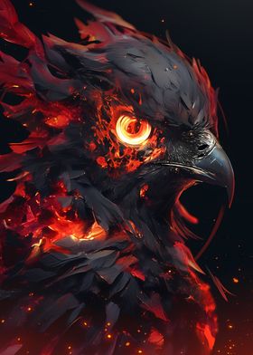 Fiery Bird of Prey