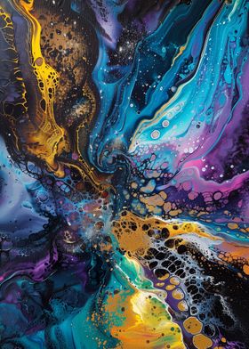 Abstract Galaxy Painting