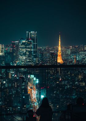 Tokyo Night Skyline