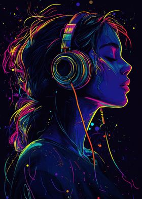 Neon Music Lover