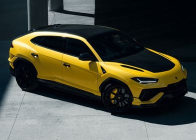 Yellow Lamborghini Urus