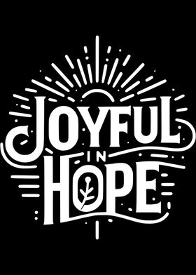 Joyful in Hope Typography