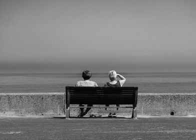 Two Women on a Bench