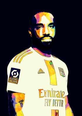 Alexandre Lacazette Pop Art