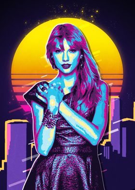 Taylor Swift Retro 80s 