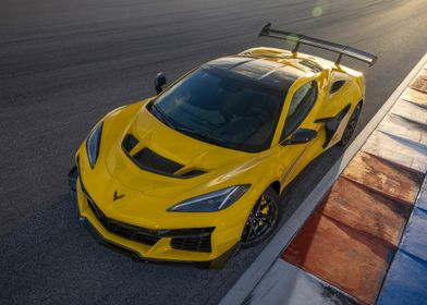 Yellow Corvette Z06