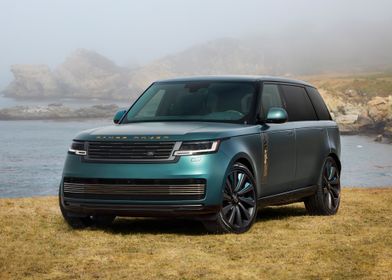 Teal Range Rover