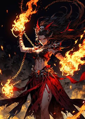 Fiery Female Warrior