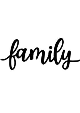 Family Word Art