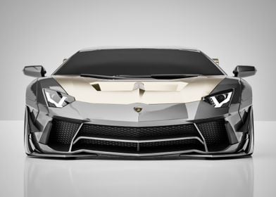 Lamborghini Aventador - Low Front View