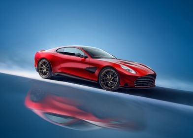 Red Aston Martin Coupe