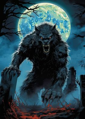 Werewolf Under Full Moon