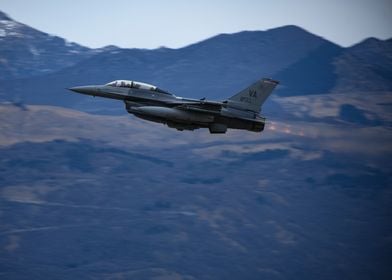 F-16 Fighter Jet in Flight