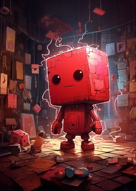 Red Cube Robot