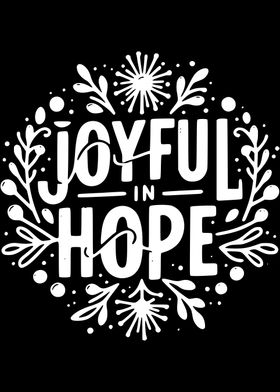 Joyful in Hope Typography