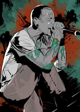 Chester Bennington Digital Art