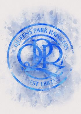 Queens Park Rangers Logo Watercolor