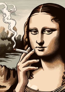 Mona Lisa Smoking