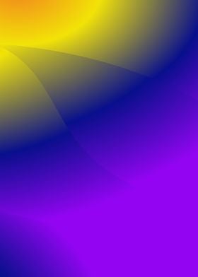 Vibrant gradient yellow to a deep purple