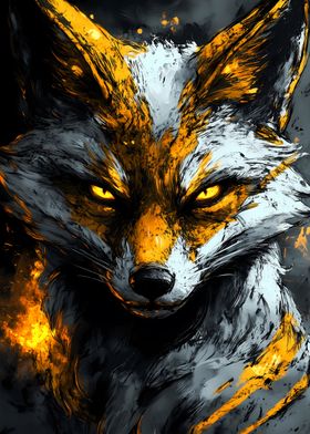 Fiery Fox Portrait