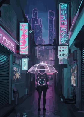 Neon City Alley