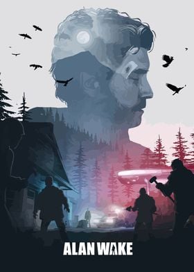 Alan Wake Game Poster