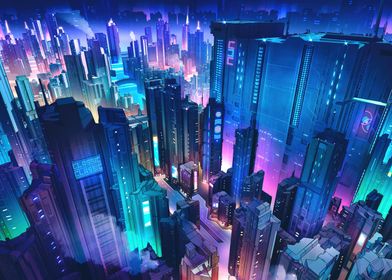 Cyberpunk Cityscape