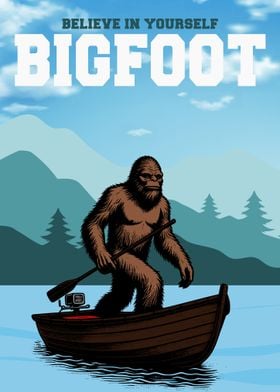 Bigfoot in a Boat