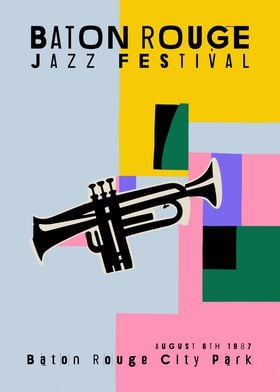 Baton Rouge Jazz Festival Poster