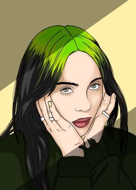 Billie Eilish Digital Art