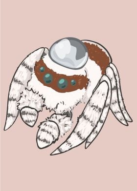 Jumping Spider with Water Drop Hat