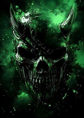 Green Skull Demon