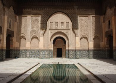 Moroccan Courtyard with Fountain