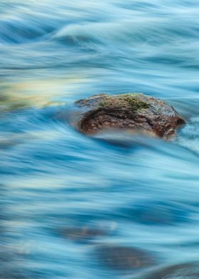 Water Flowing Over Rock