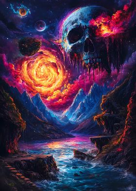 Skull Moon Landscape