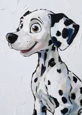 Dalmatian Puppy Painting