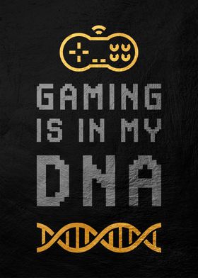 Gaming DNA Poster