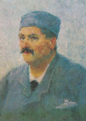 Portrait of a Man in Blue