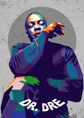 Dr. Dre Pop Art WPAP